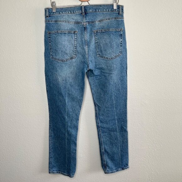 Reformation Jeans Womens Liza High Straight Button Fly Jean Size 31 - Picture 2 of 13